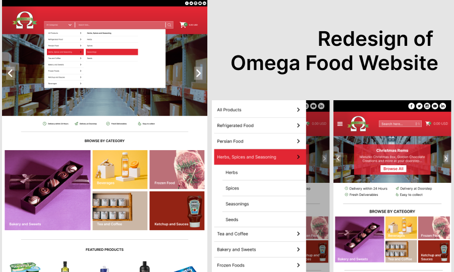 Omega - Website Redesign